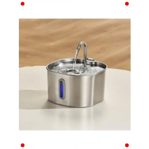 Paslanmaz Çelik Kedi Köpek Su Pınarı 2.2 L Sessiz