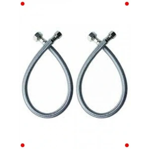 Paslanmaz Çelik Klozet Bağlantı Hortumu 20 cm (2 Adet)