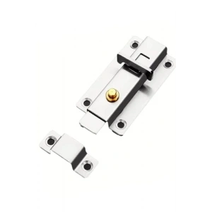 Paslanmaz Çelik Sürgülü Kapı ve Pencere Emniyet Kilidi, 95 x 43 x 20 mm