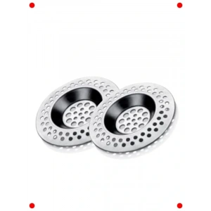 Paslanmaz Lavabo Süzgeci ve Küvet Tıkacı Seti (2 Adet)