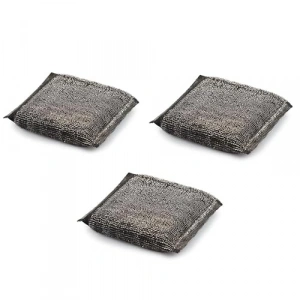 Paslanmaz Telli Bulaşık Süngeri, 3 Adet, Yüksek Performans