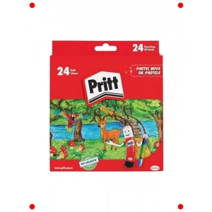 Pastel Boya Seti - 24 Renk Karton Kutu