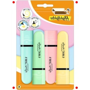 Pastel Fosforlu Kalem Seti - 4lü, Hızlı Kuruyan