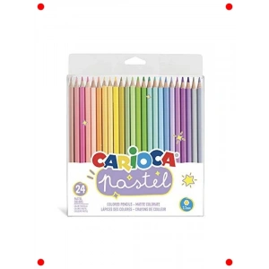 Pastel Renk Kuru Boya Kalemi Seti (24 Adet)