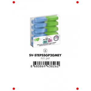 Pastel Renkli Adım Silgi Seti (2 Adet)