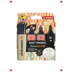 Pastel Tonlarda Fosforlu Kalem Seti - 4lü Paket