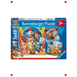 Paw Patrol Temalı Yapboz Seti - 3x49 Parça