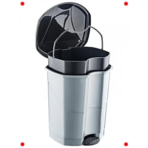 Pedallı Antrasit Gri Çöp Kovası (30 Litre)