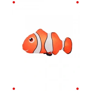 Peluş Balık Kedi Oyuncağı - Nane Otlu ve Çıngıraklı