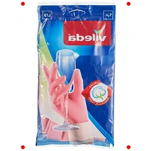 Pembe Doğal Lateks Hassas Tezlik Eldiveni, L