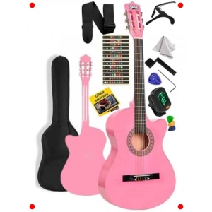 Pembe Kesik Klasik Gitar Seti - Yetişkin Boy