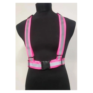 Pembe Reflektörlü Yelek Scooter ve Bisiklet İçin