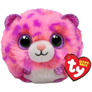 Pembe Renkli Leopard Temalı Peluş Top Oyuncak
