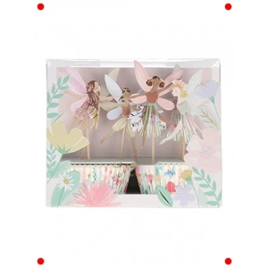 Peri Kızı Temalı Çok Renkli Cupcake Seti