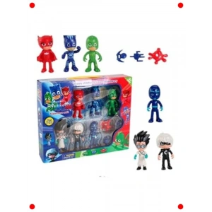 Pijamaskeli Kahramanlar Figür Seti - 6 Adet