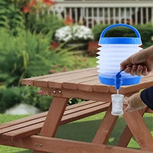 Piknik ve Kamp İçin 5.5 Litre Kapasiteli Katlanabilir Su Sebili