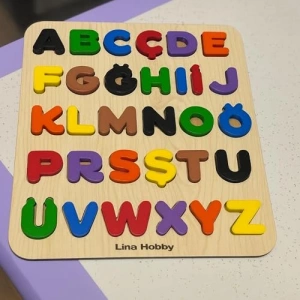 PLA Harflerden Eğitici Alfabe Harf Puzzle Seti