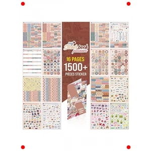 Planlayıcı Çıkartma Seti - 1500+ Adet Düzenleyici Etiket