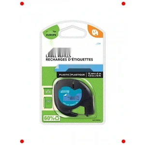 Plastik Etiket Şeridi - 12mm x 4m