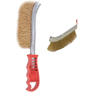 Plastik Saplı Tel Fırça Seti, Pirinç ve Çelik Tel Fırçaları