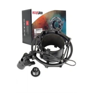 Plastik Shock Mount ile Stüdyo Mikrofon Tutucu