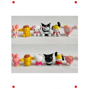 Popüler Karakter Figür Seti, 6 Parça