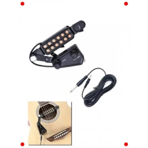 Portatif Gitar Manyetiği Mikrofonu Volüm/Ton Kontrollü