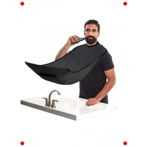 Pratik Evde Saç Sakal Tıraş Önlüğü - Siyah