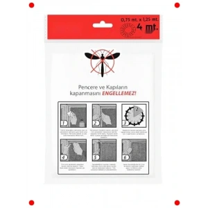 Pratik Yapışkanlı Tek Kanat Pencere Sineklik