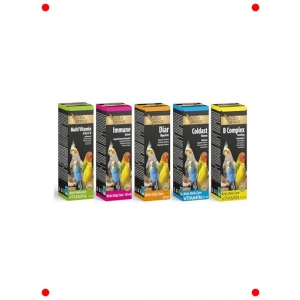 Premium Kuş Vitamin Seti - 5 Farklı Vitamin