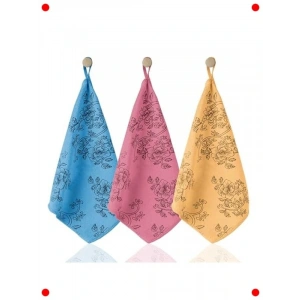 Preum Desenli Kadife Mutfak Bezi, 3lü Set