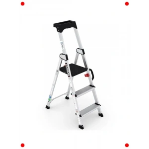 Profesyonel Alüminyum Merdiven (2+1 Basamak)