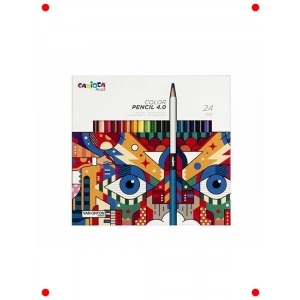 Profesyonel Kuru Boya Kalemi Seti - 24 Canlı Renk