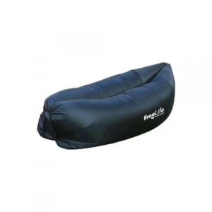 Rahat Kullanım Sunan Siyah Şişme Şezlong