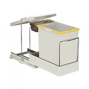 Raylı 20 Litre Kapasiteli Dolap İçi Çöp Kovası, Pratik Kullanım