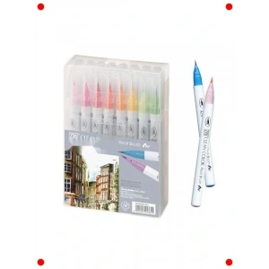 rçek Fırça Uçlu  Kalem Seti - 24 Renk