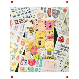 Rengarenk Özel Tasarım Çıkartma Kitabı