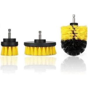 Renkli 3lü Banyo ve Araba Temizleme Fırçası Seti