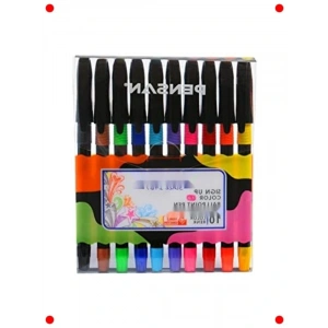 Renkli Tükenmez Kalem Seti - 10lu