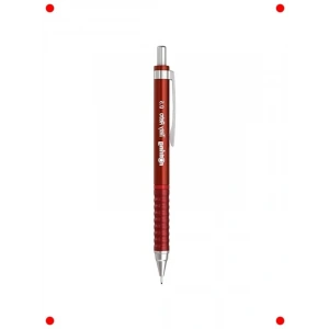 Retro Mekanik Kurşun Kalem - Metalik Kırmızı 0.5 mm