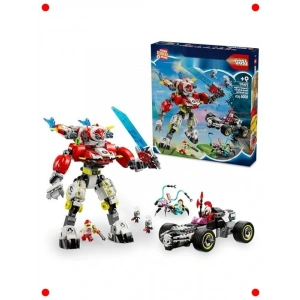 Robot Kaplan ve Hot Rod Araba Yapım Seti (1006 Parça)