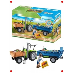 Römorklu Çiftlik Traktörü ve Kutular (Sürdürülebilir)