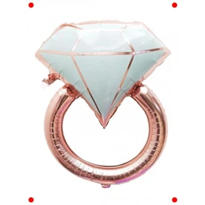 Rose Gold Yüzük Şekilli Folyo Balon - Bride To Be