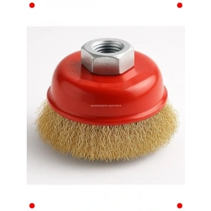 Saçaklı Çanak Fırça (65mm, Çelik Tel)