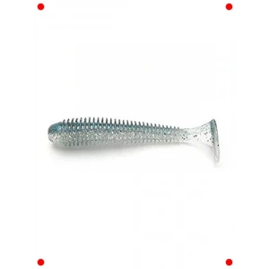 Salınım Etkili Yumuşak Yem - 3.5 inç, Gümüş Renk