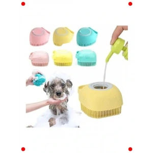 Şampuan Hazneli Kedi Köpek Banyo Fırçası