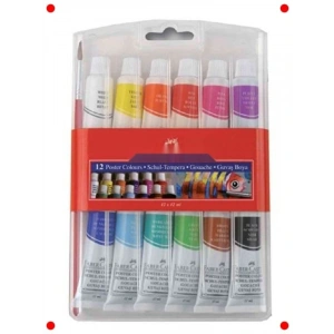 Sanat Guaj  Seti - 12 Renk Tüp