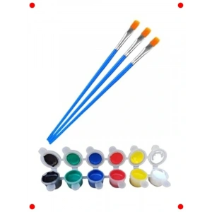 Sanat ve El İşi Seti:  Hamuru & Fırçalar