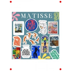 Sanatsal Temalı Sticker Seti - Laptop & Defter Etiketi