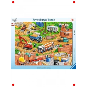 Şantiyede Çalışma Temalı Çocuk Yapbozu